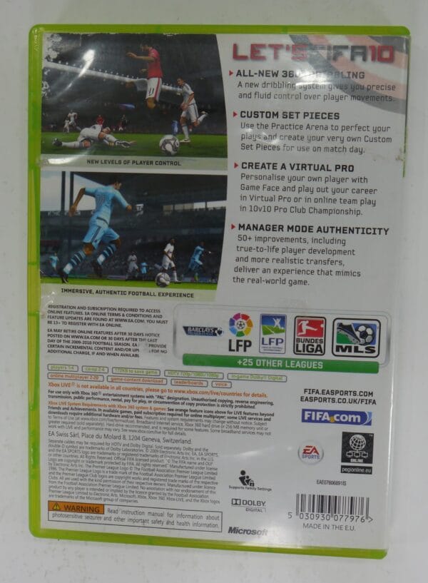 FIFA 10 Game For Microsoft Xbox 360 Used - Image 3