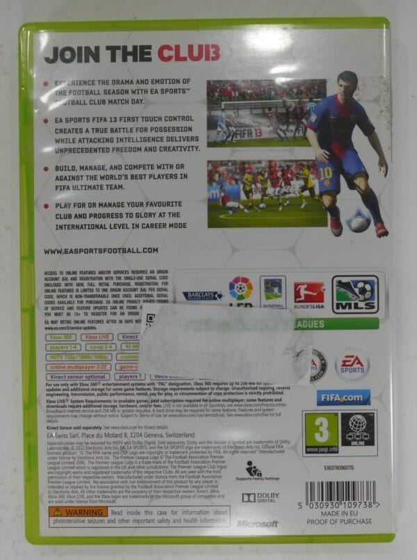 FIFA 13 Game For Microsoft Xbox 360 Used - Image 3