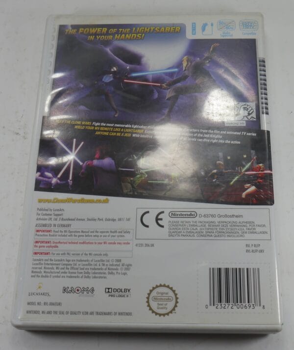 Star Wars The Clone Wars Lightsaber Duels Game For Nintendo Wii Used - Image 2