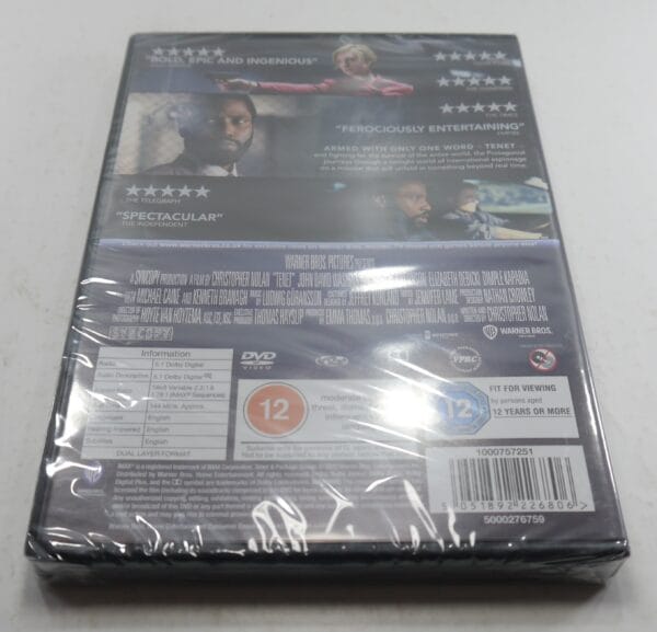 Tenet DVD PAL Region 2 New Sealed - Image 3